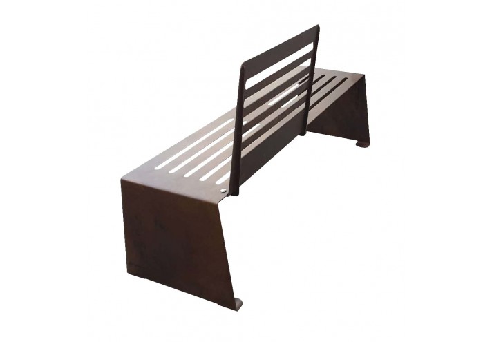 Meubles-design-en-acier-corten-Style-industriel-Acier-corten-intérieur-Intérieur-moderne-CUT | Banc en corten