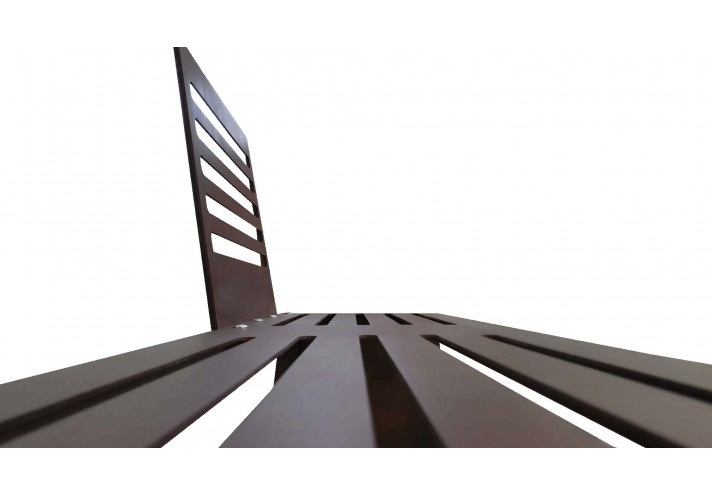 Corten-Möbel-Einrichtung-hergestellt-in-Italien-Stahlmöbel-CUT | Bank aus Corten