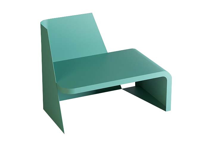 Arredamento-in-acciaio-Stile-industriale-Arredamento-in-corten-Arredamento made-in-Italy-REA | Chaise longue in acciaio