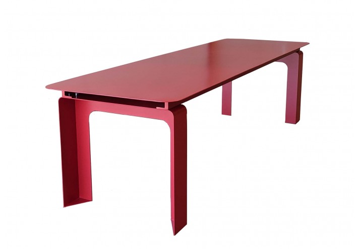 Meubles-design-en-acier-corten-Style-industriel-Acier-corten-intérieur-Intérieur-moderne-GANIMEDE | Table en acier