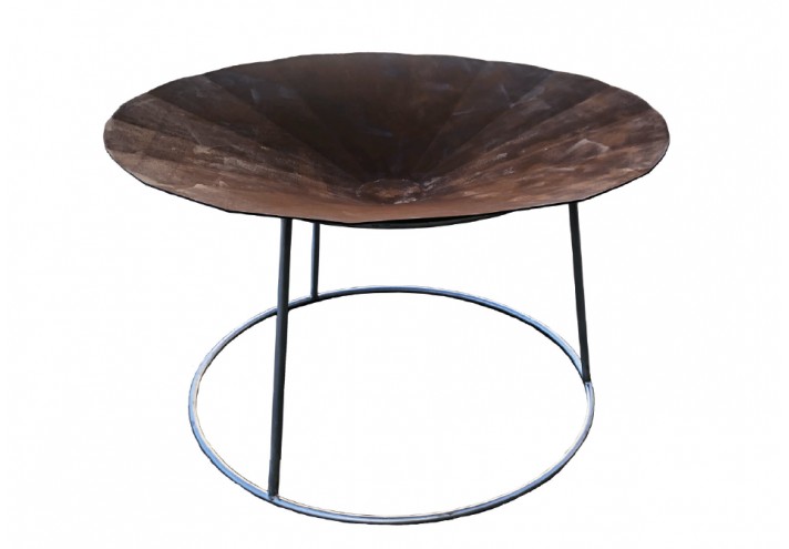 Corten-Möbel-Einrichtung-hergestellt-in-Italien-Stahlmöbel-AVGI | Corten-Kohlenbecken