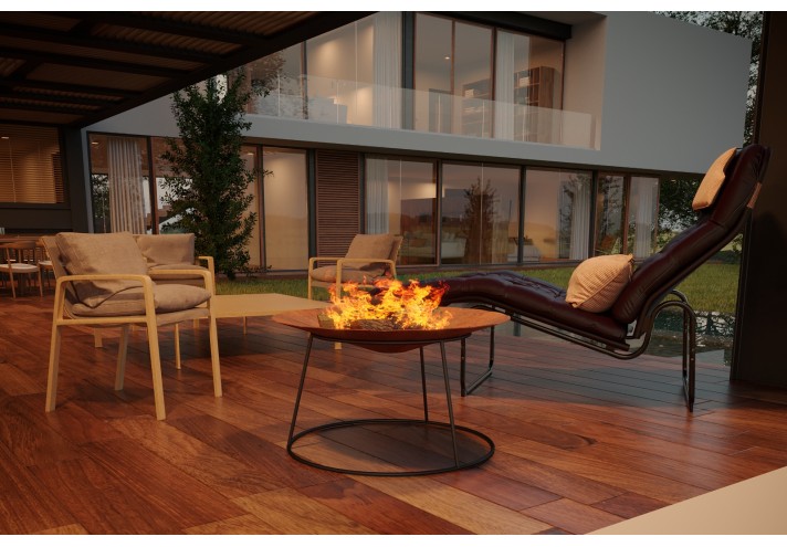 Arredamento-in-acciaio-Stile-industriale-Arredamento-in-corten-Arredamento made-in-Italy-AVGI | Braciere in corten