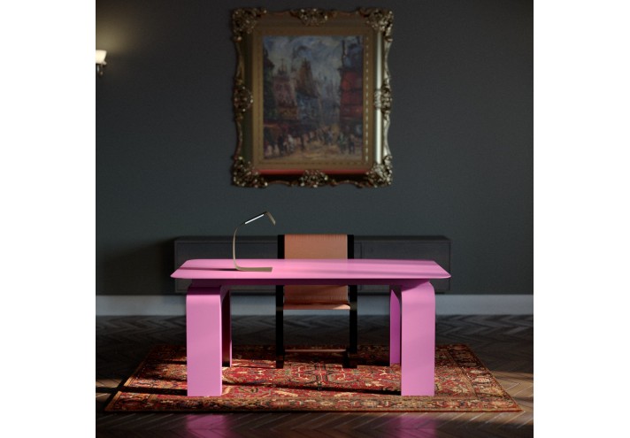 Meubles-design-en-acier-corten-Style-industriel-Acier-corten-intérieur-Intérieur-moderne-GANIMEDE | Table en acier