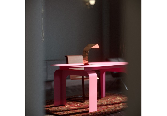 Meubles-design-en-acier-corten-Style-industriel-Acier-corten-intérieur-Intérieur-moderne-GANIMEDE | Table en acier