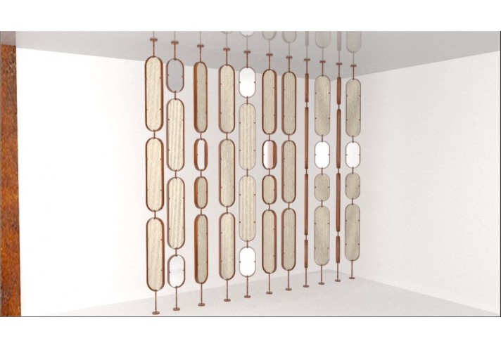 Design-furniture-Italy-Corten-design-Design-made-in-Italy-Italian-design-store-Prop | Partition panel stone and metal