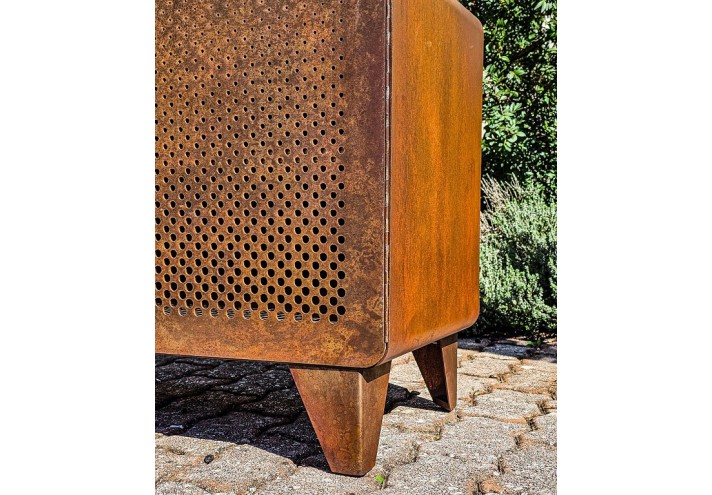 Corten-Möbel-Einrichtung-hergestellt-in-Italien-Stahlmöbel-SIDEBOARD | Anrichte aus Corten