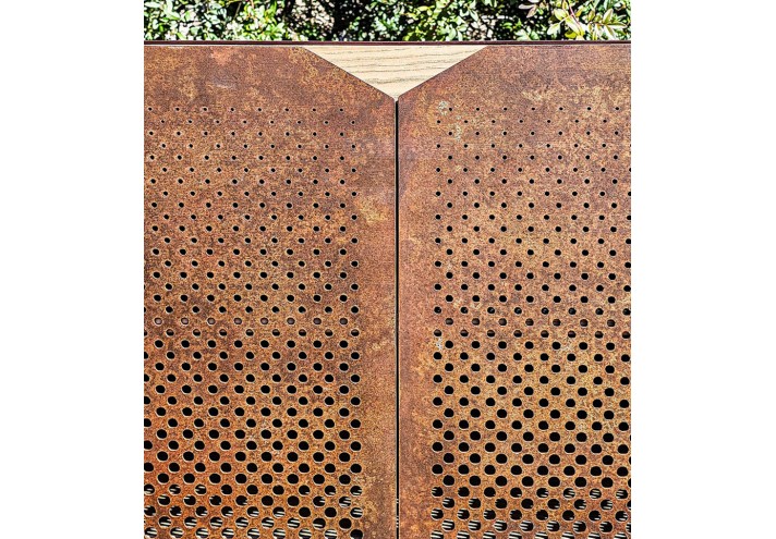 Corten-Möbel-Einrichtung-hergestellt-in-Italien-Stahlmöbel-SIDEBOARD | Anrichte aus Corten