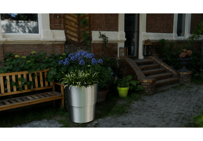 Corten-Möbel-Einrichtung-hergestellt-in-Italien-Stahlmöbel-Henna | Pflanzgefäß aus Stahl