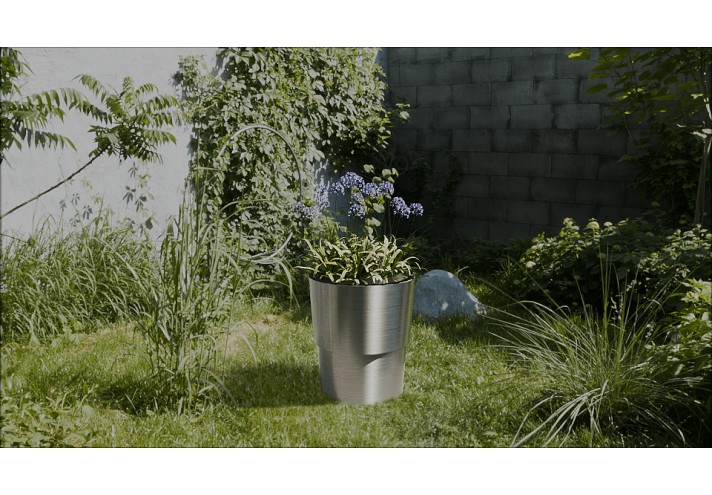Corten-Möbel-Einrichtung-hergestellt-in-Italien-Stahlmöbel-Henna | Pflanzgefäß aus Stahl
