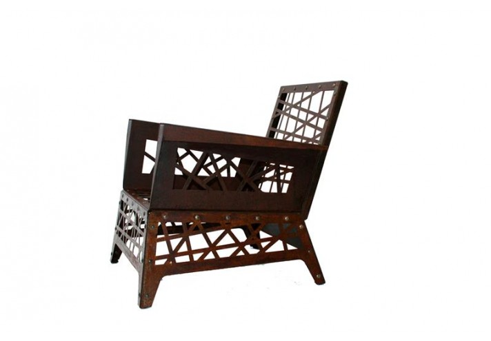 Design-furniture-Italy-Corten-design-Design-made-in-Italy-Italian-design-store-MIKADO | Corten armchair