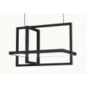Arredamento-in-acciaio-Stile-industriale-Arredamento-in-corten-Arredamento made-in-Italy-XYZ | Lampadario in acciaio