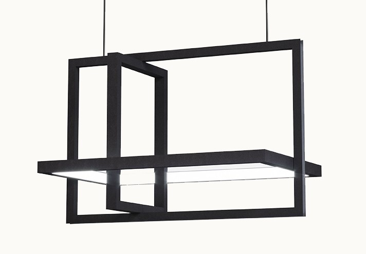 Arredamento-in-acciaio-Stile-industriale-Arredamento-in-corten-Arredamento made-in-Italy-XYZ | Lampadario in acciaio