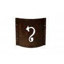 Design-furniture-Italy-Corten-design-Design-made-in-Italy-Italian-design-store-Modern-lighting-design-ITRIA | Corten wall lamp