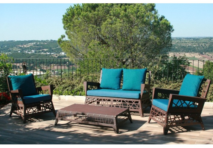 Corten-Möbel-Einrichtung-hergestellt-in-Italien-Stahlmöbel-MIKADO | Couchtisch aus Corten