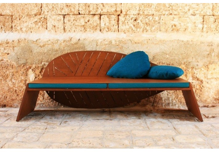 Meubles-design-en-acier-corten-Style-industriel-Acier-corten-intérieur-Intérieur-moderne-LILA | Canapé en corten