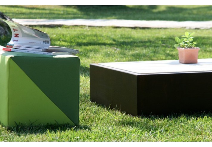 Design-furniture-Italy-Corten-design-Design-made-in-Italy-Italian-design-store-OPLA'| Corten pouf and coffe table
