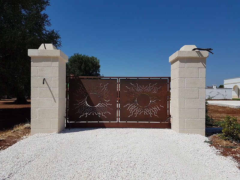 Cancello in corten
