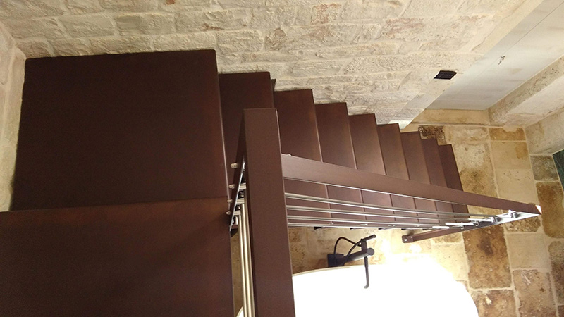 Corten steel staircase