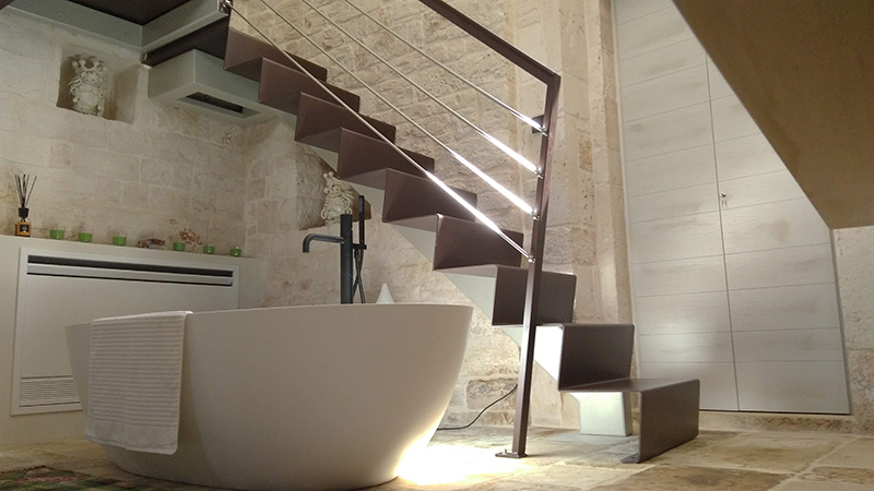 Corten steel staircase
