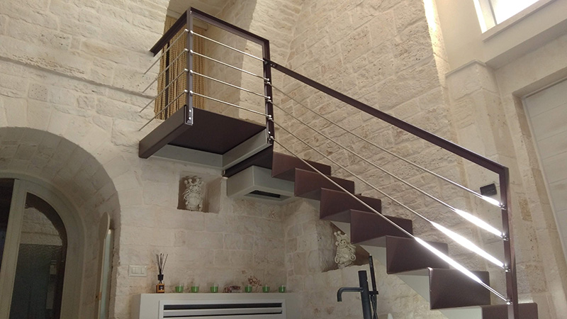 Corten steel staircase