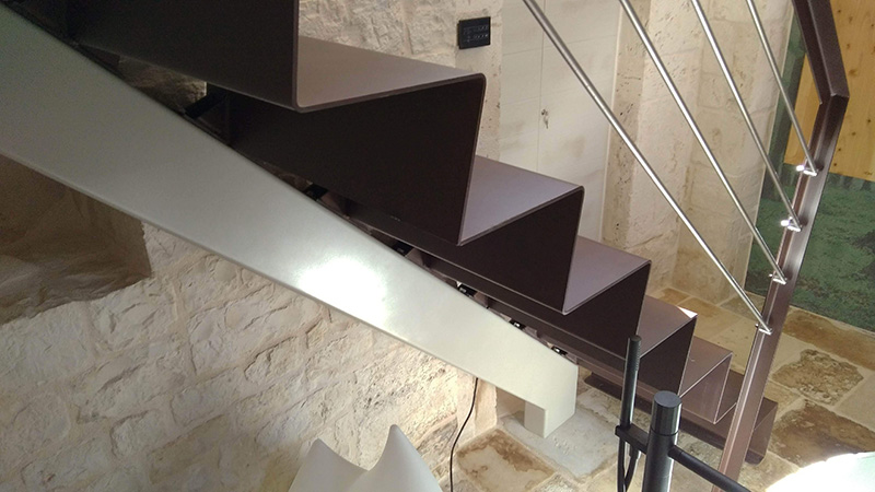 Corten steel staircase