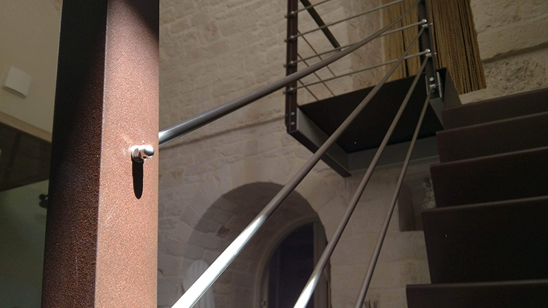 Corten steel staircase