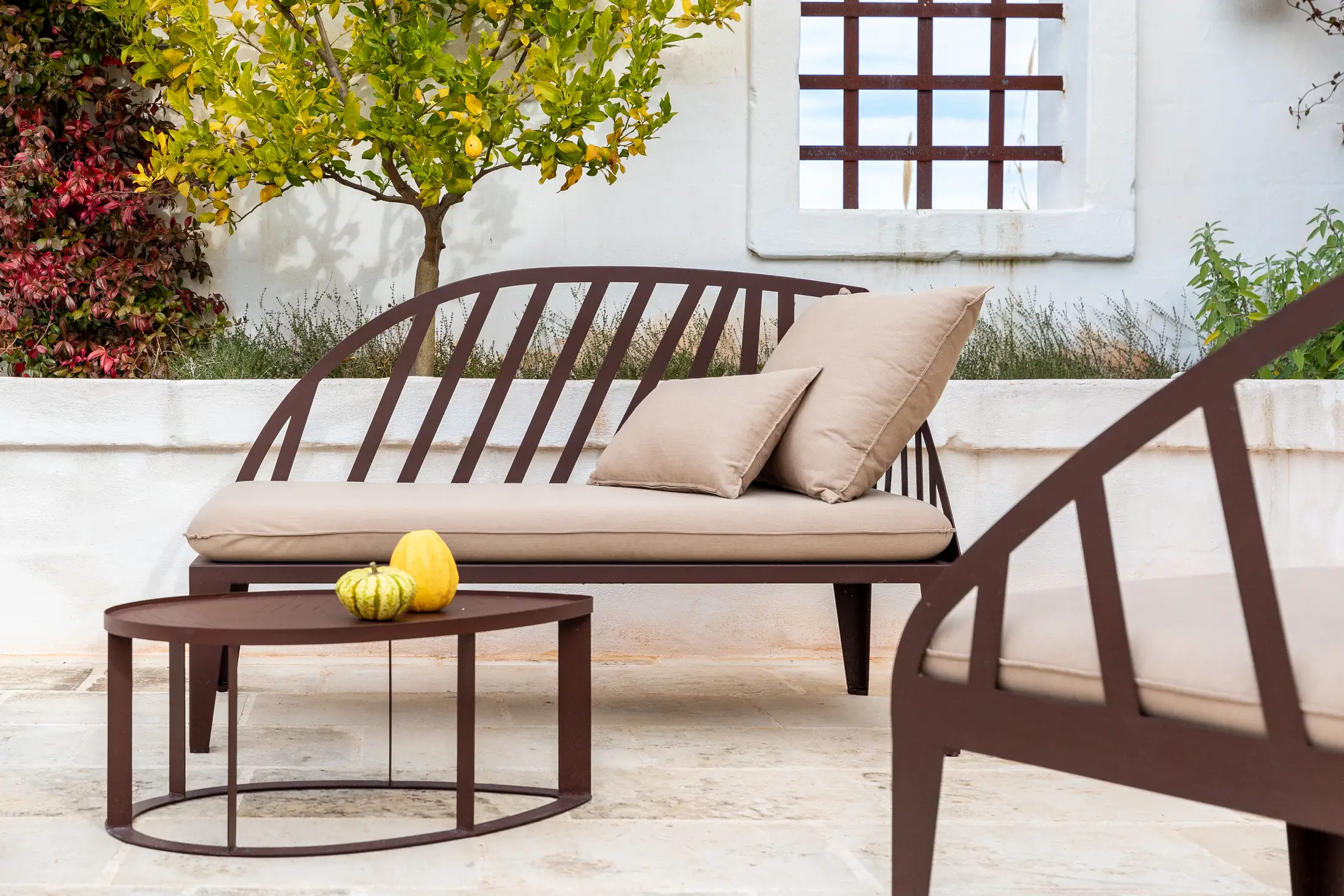 Collezione TrackDesign in acciaio Corten