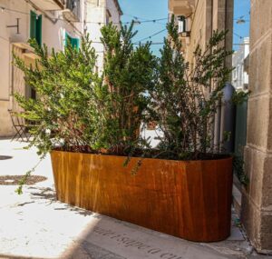 KRANEIA | Fioriera in corten