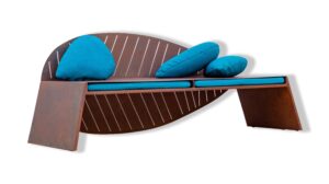 LILA | Divano in corten — Senza cuscino