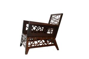 MIKADO | Poltrona in corten — Senza cuscino