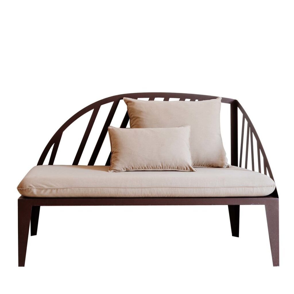 OBLÌ | Chaise longue in Corten — Curry chiaro, Indoor