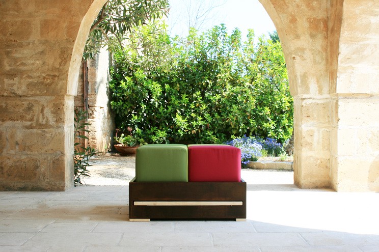OPLÀ | Pouf e Tavolino in corten