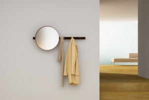 VANITY | Appendiabiti e specchio in corten