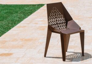 FOGLIA_001 | Sedia in corten — No RAL