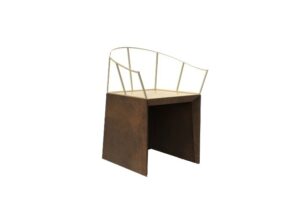 NEBIDA | Sedia in corten — Oro