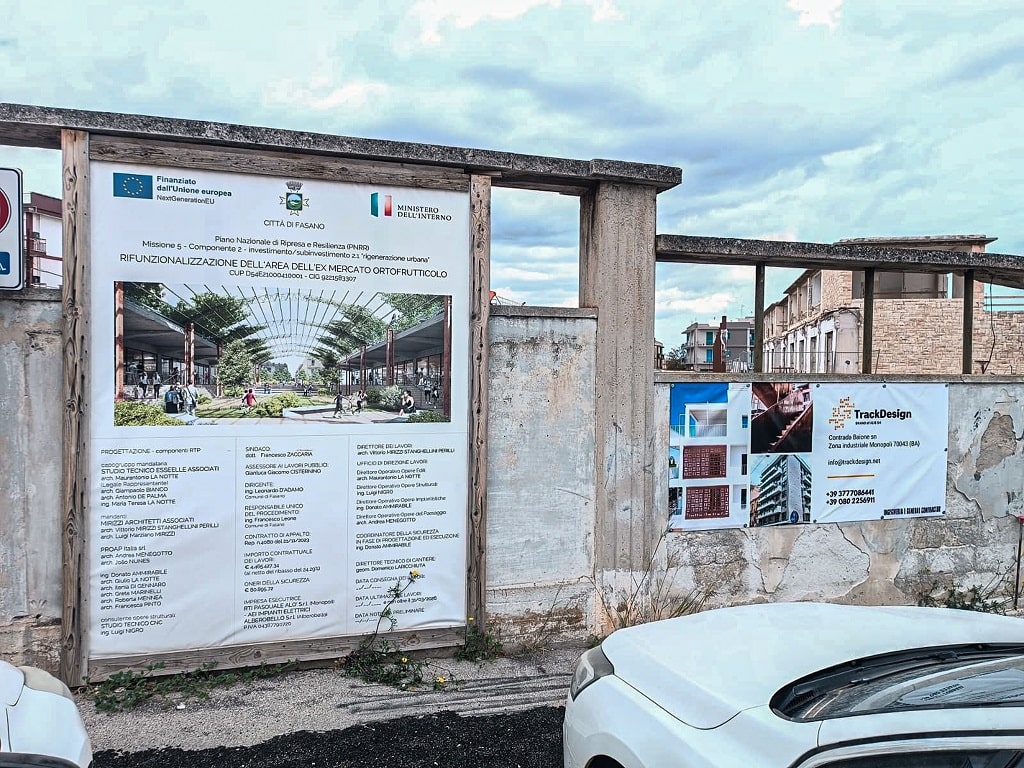Ex Mercato Ortofrutticolo — Cartello di cantiere Ex Mercato Ortofrutticolo — Cartello di cantiere