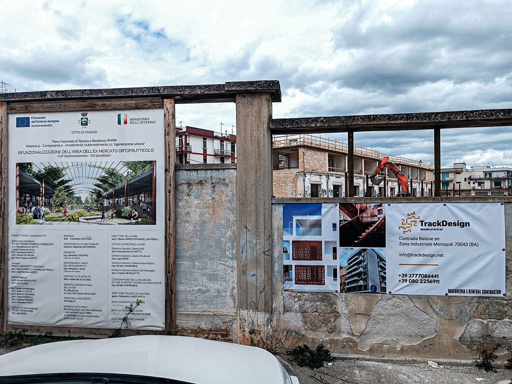 Ex Mercato Ortofrutticolo — Cartello di cantiere Ex Mercato Ortofrutticolo — Cartello di cantiere