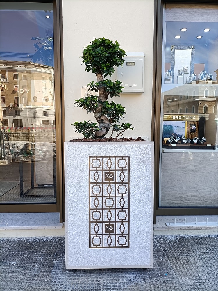 Gioielleria Mario Mossa — Fioriera tra le vetrine