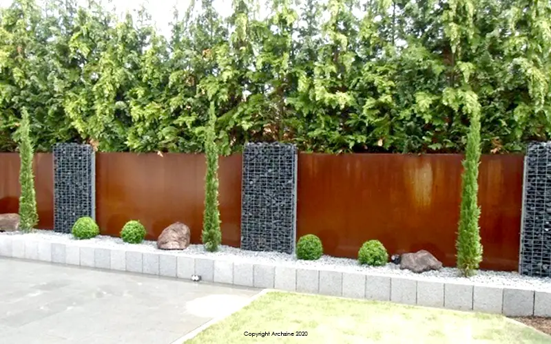 Brise Vue in acciaio corten