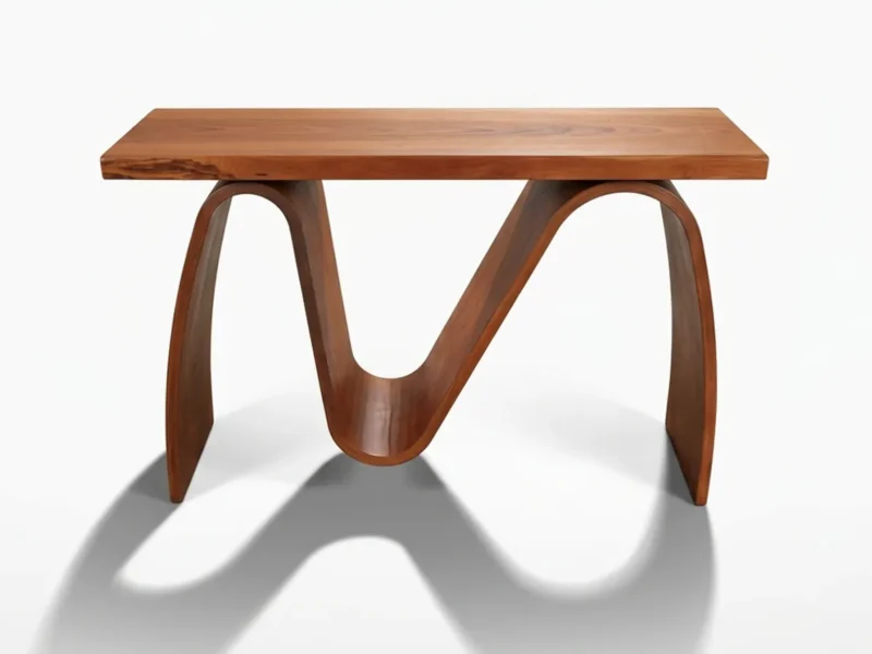 ONDA | Consolle in corten e legno