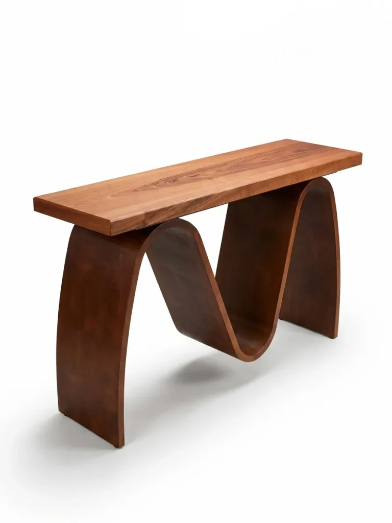 ONDA | Consolle in corten e legno — foto 2